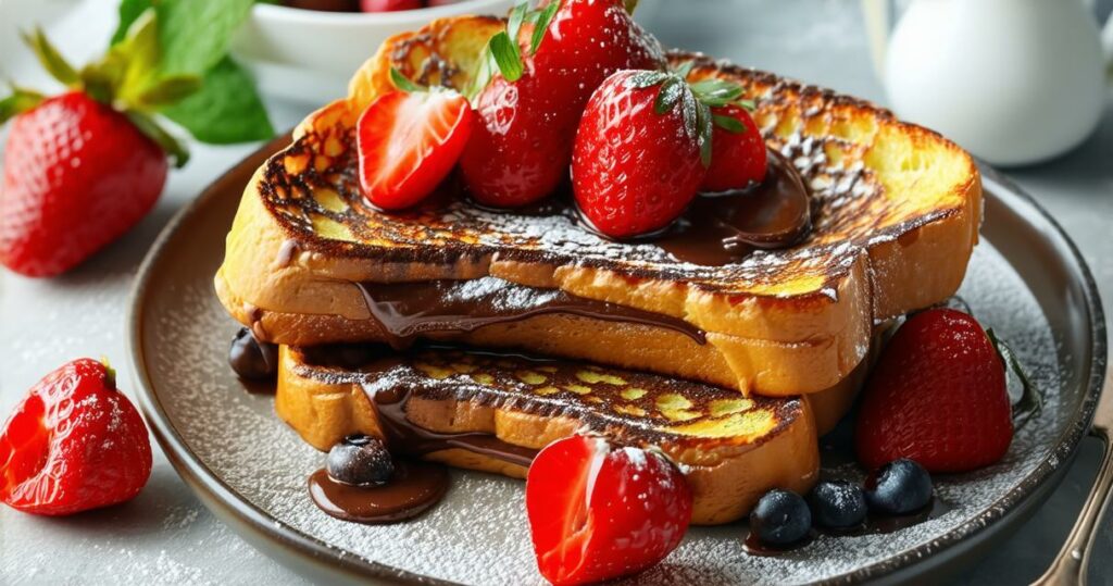 Nutella Stuffed French Toast Recipe - Zynahz