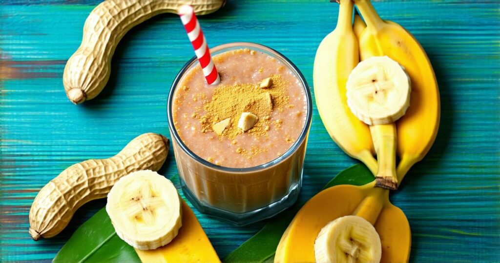 Peanut Butter Banana Protein Smoothie Recipe - Zynahz