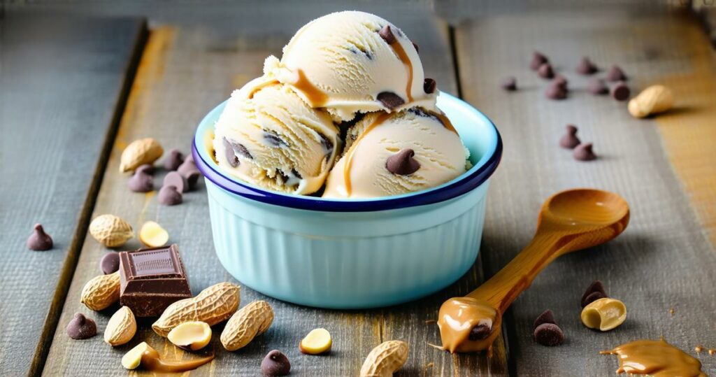 Peanut Butter Chocolate Chip Ice Cream Recipe - Zynahz
