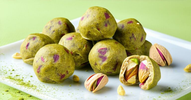 Pistachio Matcha Energy Balls Recipe