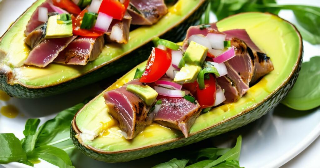 Avocado Tuna Boats Recipe - Zynahz