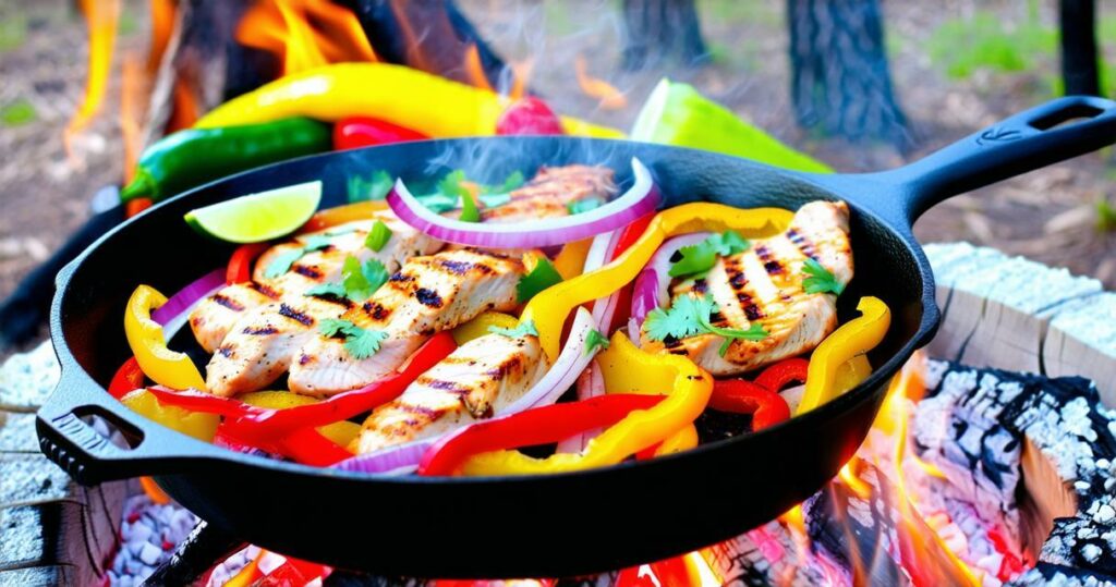 Campfire Chicken Fajitas Recipe - Zynahz
