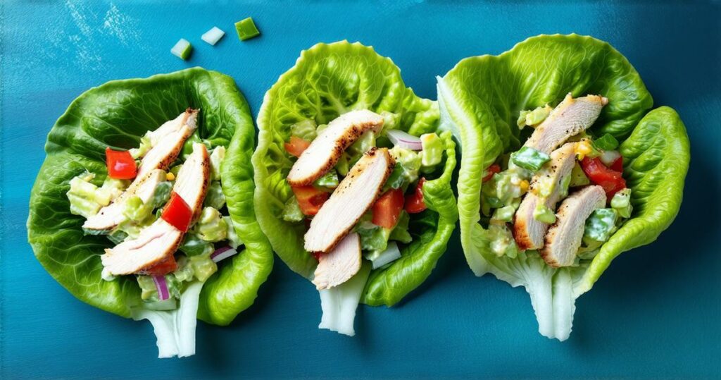 Chicken Salad Lettuce Wraps Recipe - Zynahz