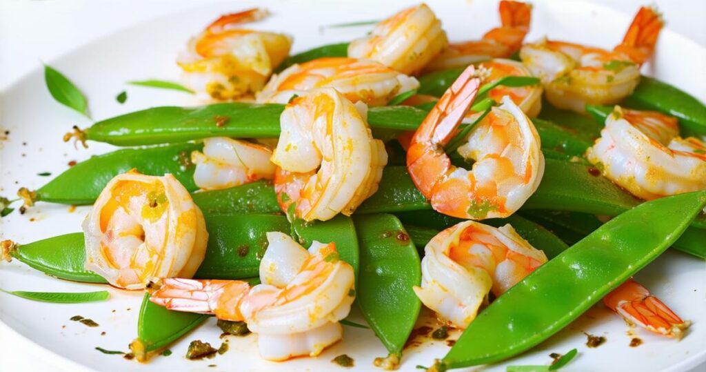 Citrus-Garlic Shrimp and Snap Peas Recipe - Zynahz