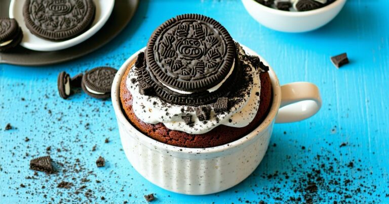 Cookies and Cream Mug Cake Recipe