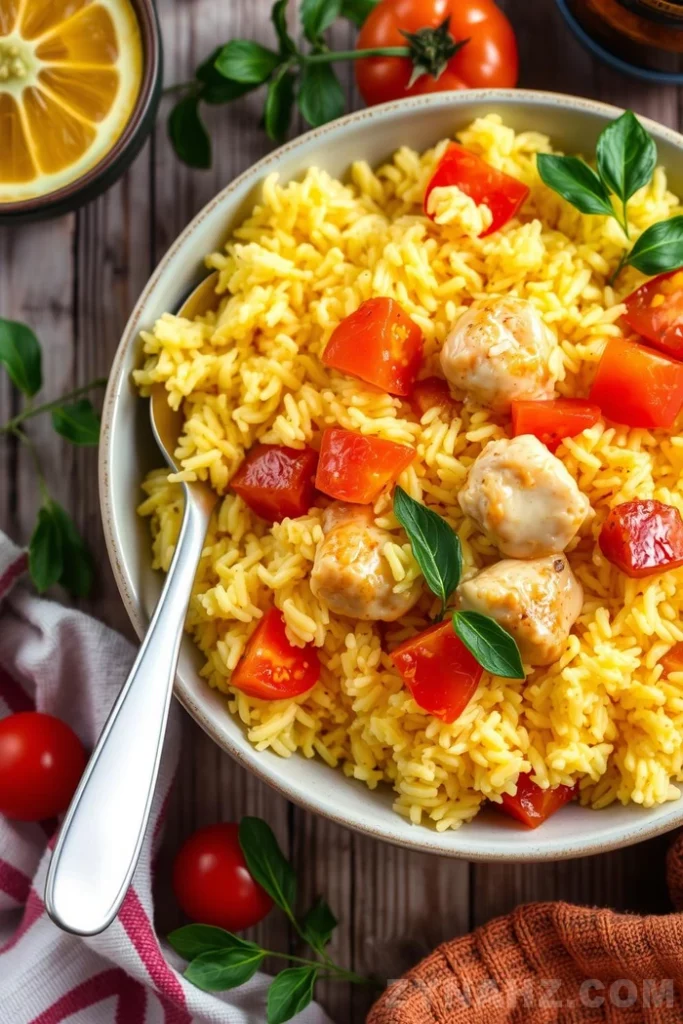 Spanish Rice with Chicken Recipe - Zynahz Spanish Rice with Chicken Recipe - Zynahz