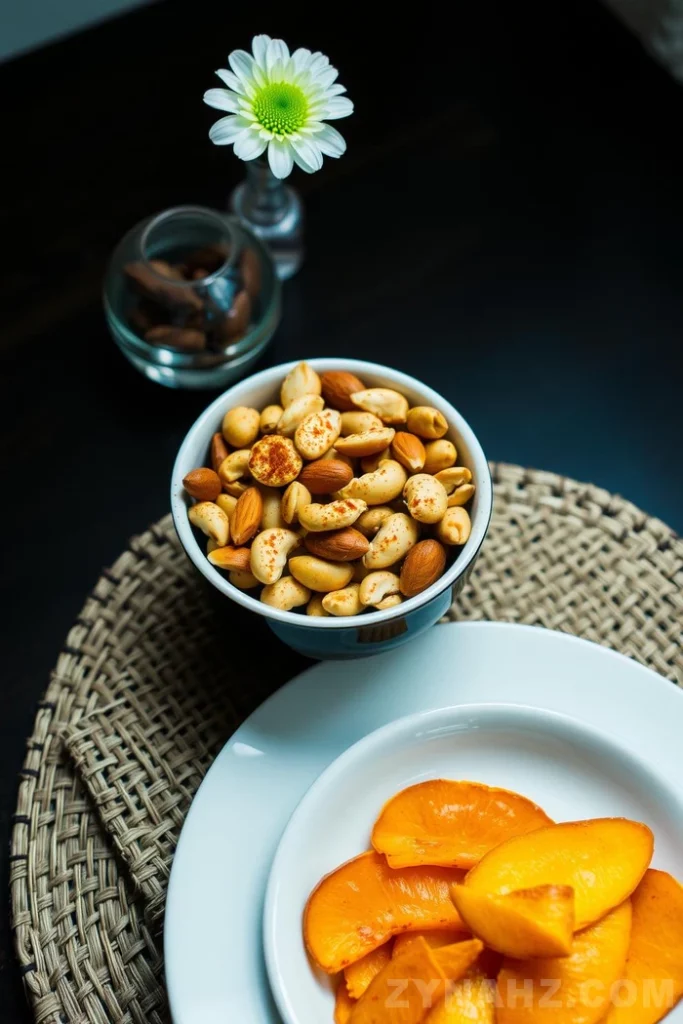 Spicy Nut Mix and Dried Mango Recipe - Zynahz Spicy Nut Mix and Dried Mango Recipe - Zynahz