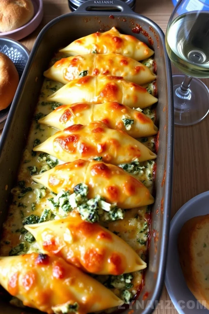 Spinach and Artichoke Stuffed Shells Recipe - Zynahz Spinach and Artichoke Stuffed Shells Recipe - Zynahz
