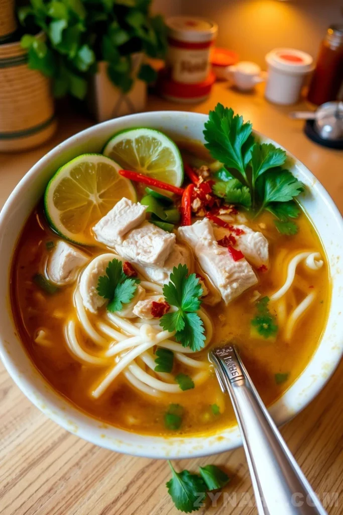 Thai Chicken Noodle Soup Recipe - Zynahz Thai Chicken Noodle Soup Recipe - Zynahz