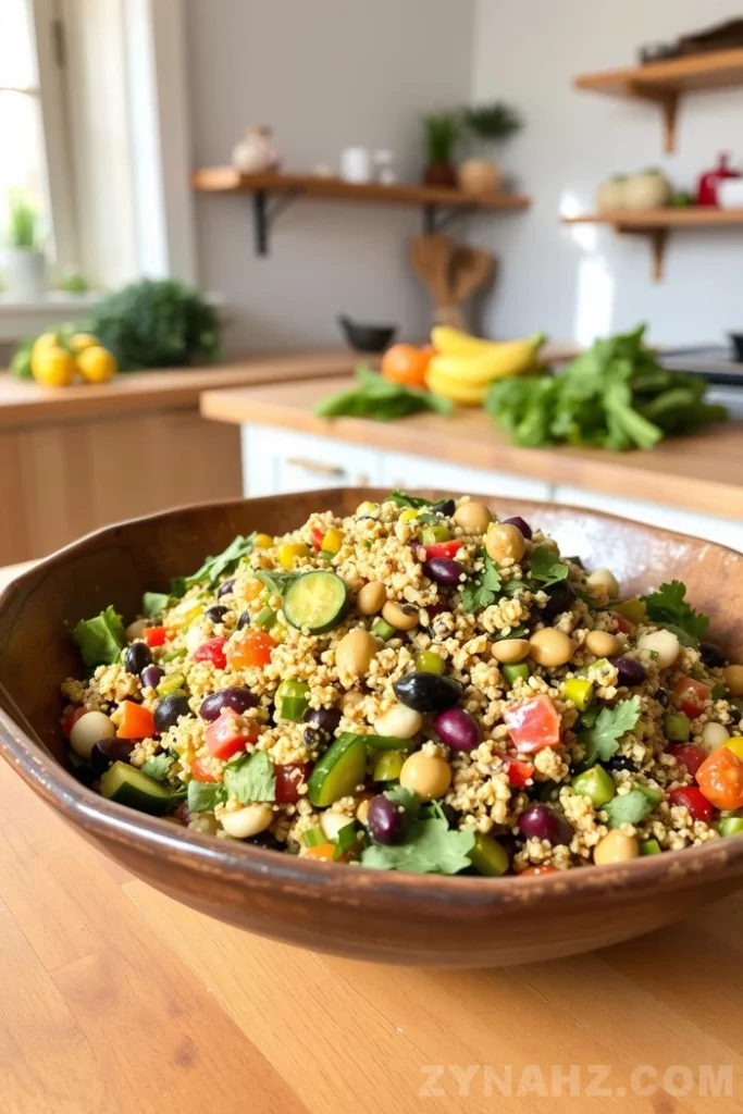 Vegan Protein Power Salad Recipe - Zynahz Vegan Protein Power Salad Recipe - Zynahz