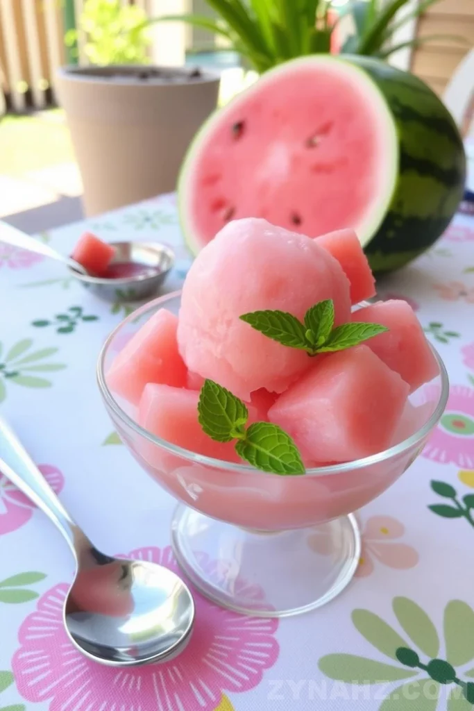 Watermelon Wave Sorbet Recipe - Zynahz Watermelon Wave Sorbet Recipe - Zynahz