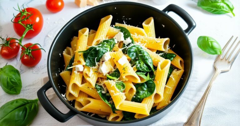 Spinach and Feta One-Pot Pasta Recipe
