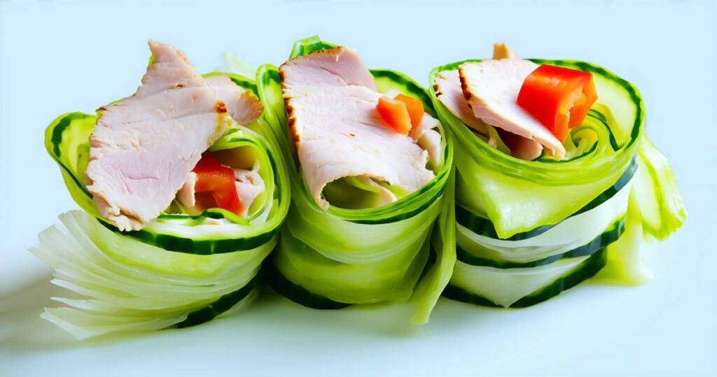 Turkey and Cucumber Roll-Ups Recipe - Zynahz