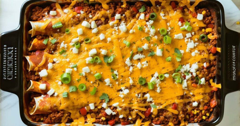 Vegetarian Enchilada Casserole Recipe - Zynahz