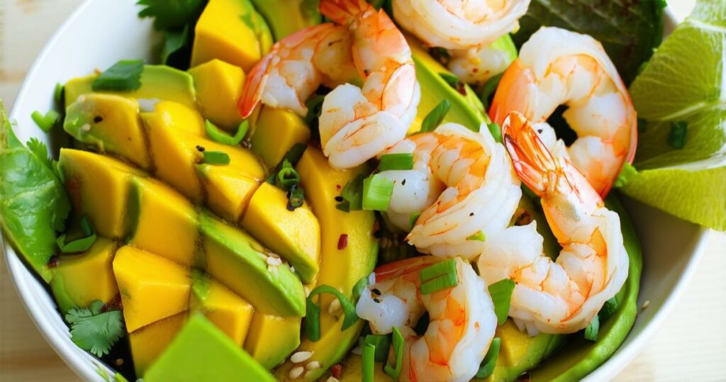 Shrimp Mango Avocado Bowl Recipe - Zynahz