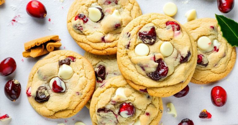 White Chocolate Cranberry Cookies Recipe