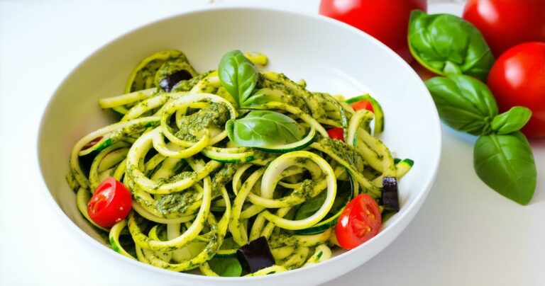 Zoodle Pesto Salad Recipe
