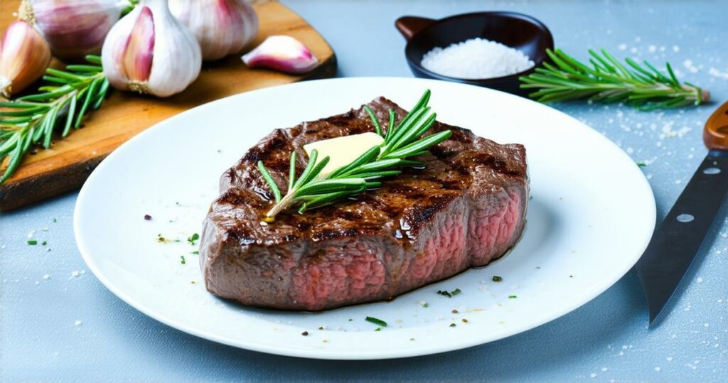 Skillet Seared Steak Recipe - Zynahz