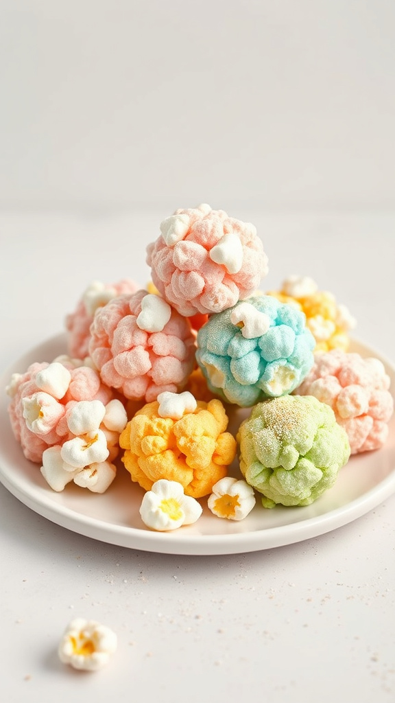 20 Adorable Easter Treats for Kids to Enjoy Happily - Zynahz 10. Pastel Popcorn Balls