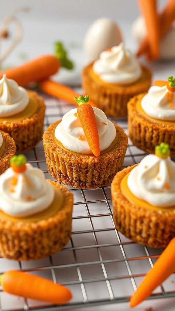 20 Adorable Easter Treats for Kids to Enjoy Happily - Zynahz 13. Mini Carrot Cheesecakes