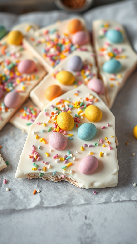 20 Adorable Easter Treats for Kids to Enjoy Happily - Zynahz 14. Egg-citing Candy Bark