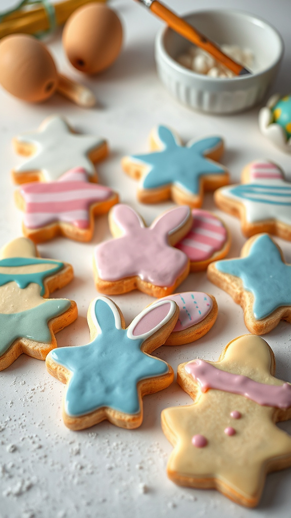 20 Adorable Easter Treats for Kids to Enjoy Happily - Zynahz 18. Painting Easter Cookies