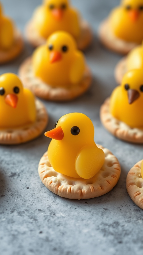 20 Adorable Easter Treats for Kids to Enjoy Happily - Zynahz 5. Cheesy Chick Crackers