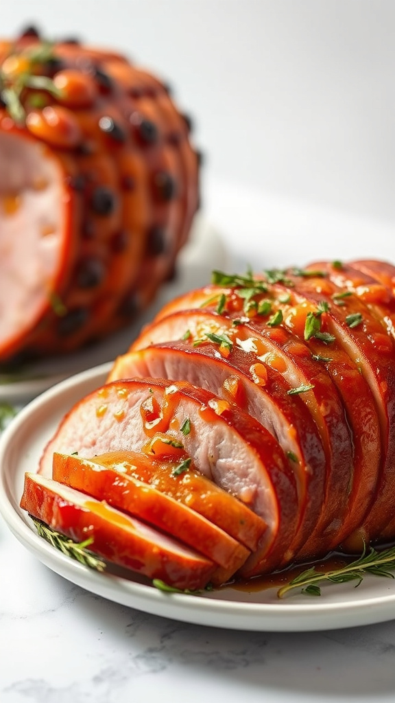 20 Flavorful Easter Food to Celebrate the Season - Zynahz 12. Apricot Glazed Ham with Herbs
