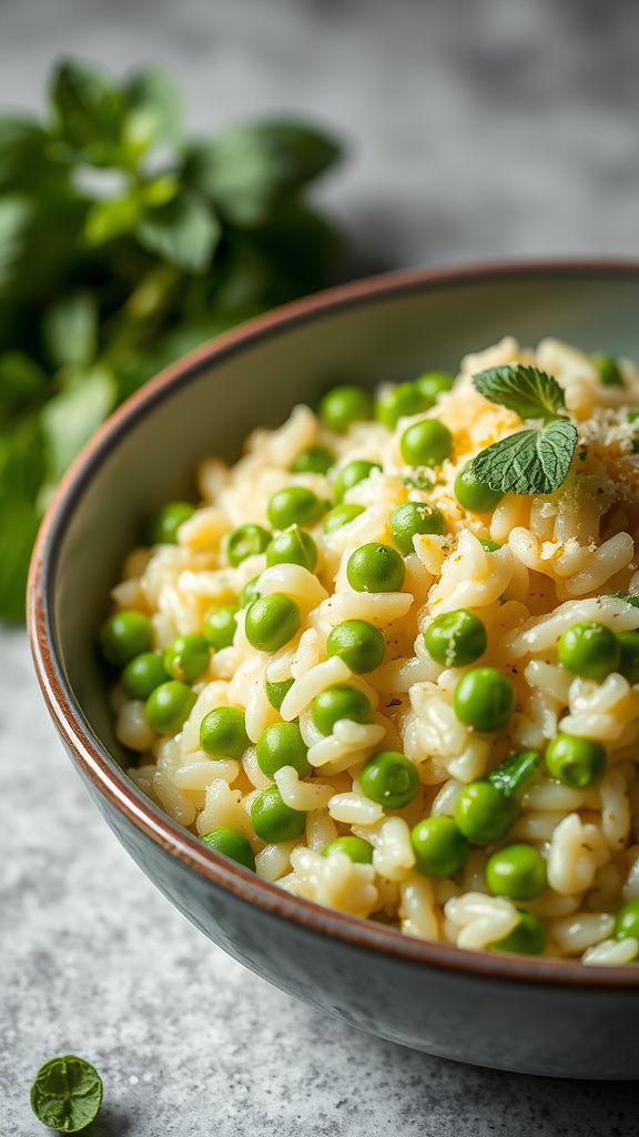 20 Flavorful Easter Food to Celebrate the Season - Zynahz 13. Spring Pea and Mint Risotto