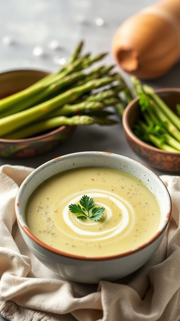 20 Flavorful Easter Food to Celebrate the Season - Zynahz 5. Creamy Asparagus Soup Delight