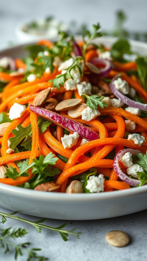 20 Flavorful Easter Food to Celebrate the Season - Zynahz 7. Rainbow Carrot Salad with Citrus Vinaigrette