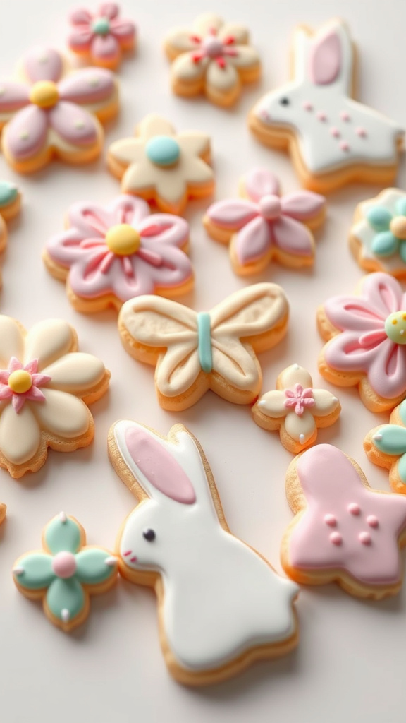 20 Gorgeous Easter Cookies Decorated to Impress Everyone - Zynahz 18. Garden Party Iced Cookies