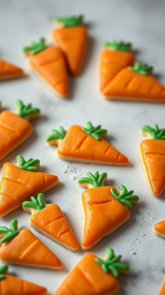 20 Gorgeous Easter Cookies Decorated to Impress Everyone - Zynahz 3. Carrot Patch Cookie Cuties