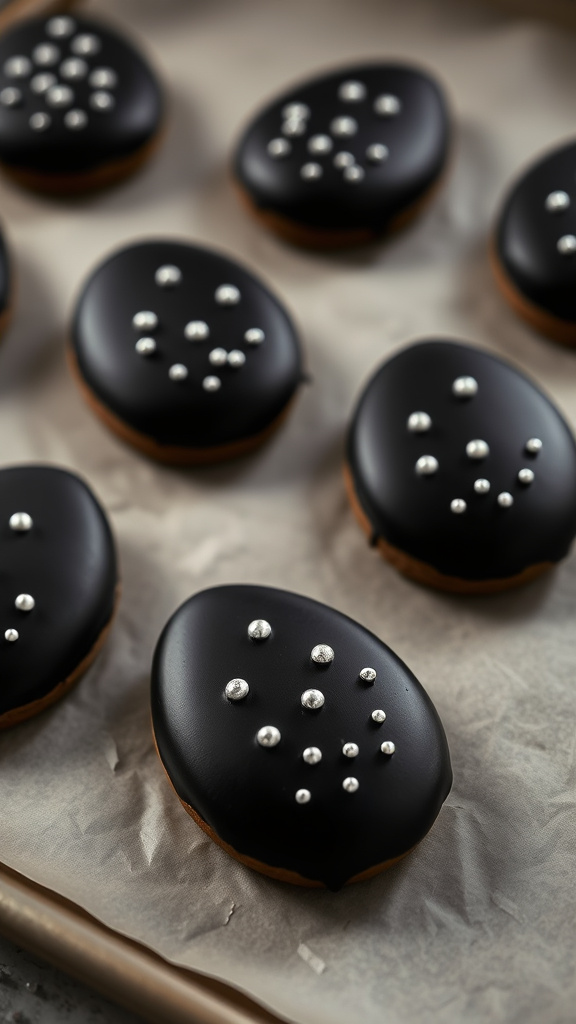13. Gothic Chic Egg Cookies