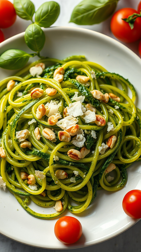 6. Speedy Pesto Zucchini Noodles