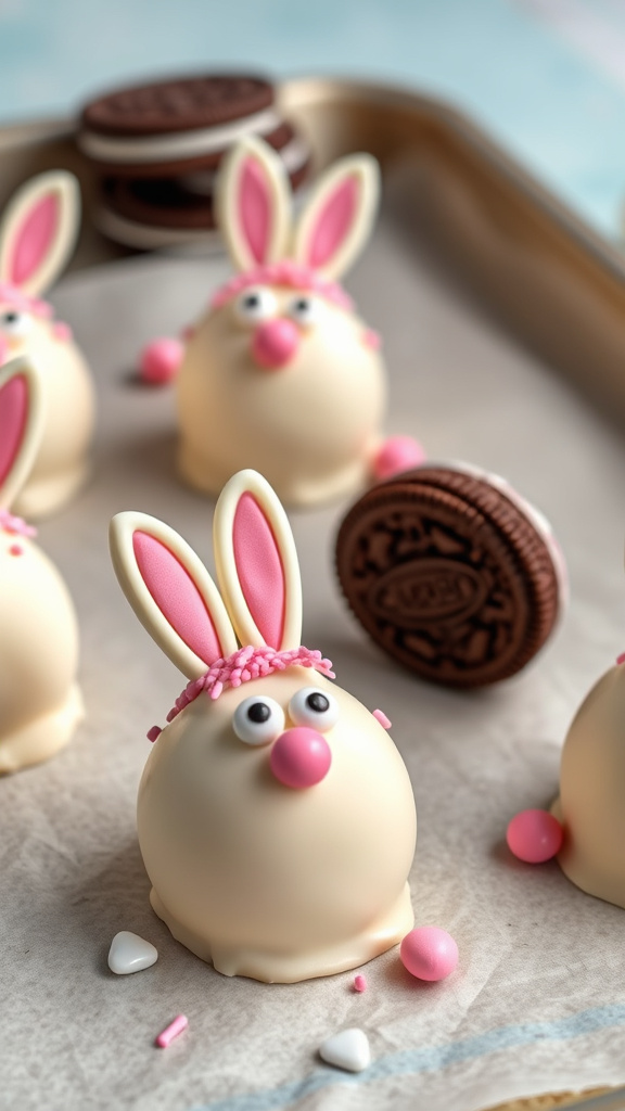 20 Rich Easter Chocolate to Satisfy Sweet Cravings - Zynahz 15. Easter Bunny Oreo Truffles