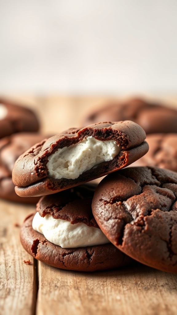 20 Rich Easter Chocolate to Satisfy Sweet Cravings - Zynahz 6. Peep-Stuffed Chocolate Cookies