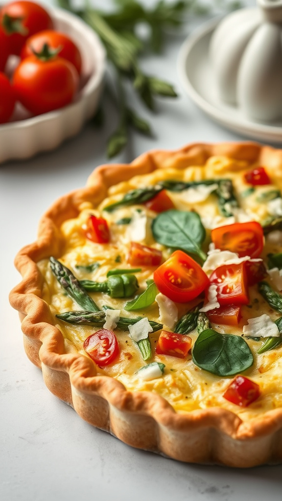 2. Spring Vegetable Quiche Delight