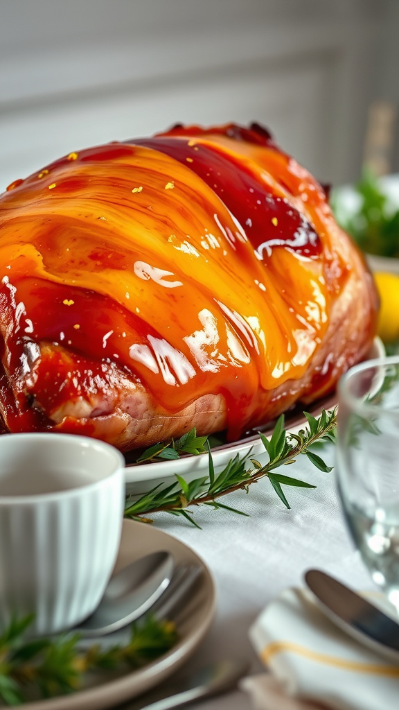 3. Lemon-Honey Glazed Ham
