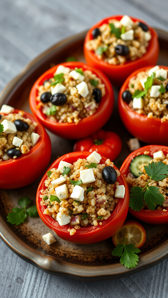8. Mediterranean Stuffed Tomatoes