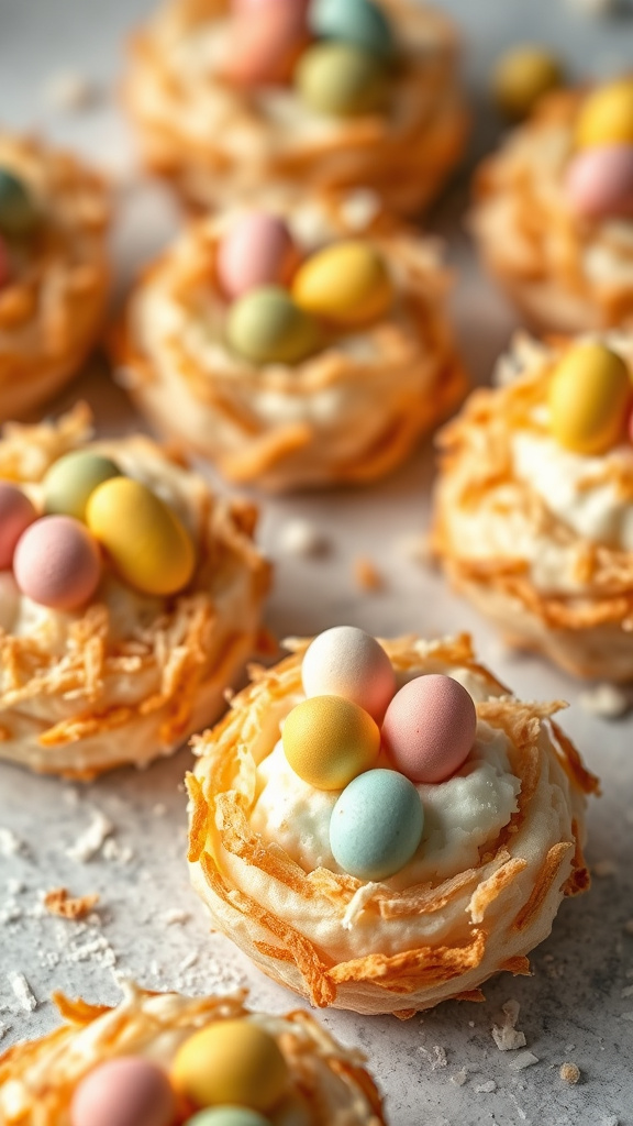 20 Tasty Easter Desserts Recipes to Satisfy Every Craving - Zynahz 12. Coconut Macaroon Nests