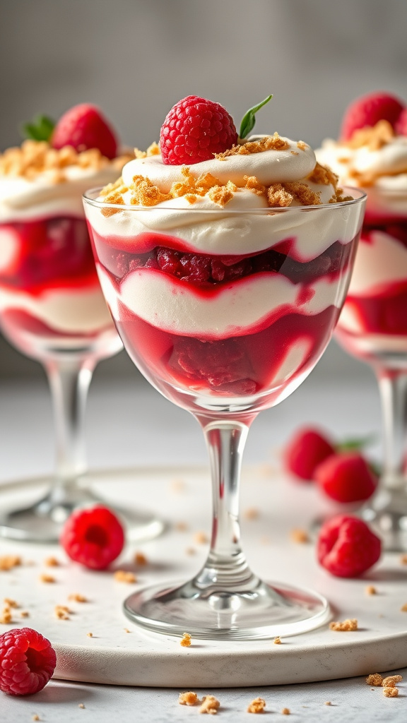 20 Tasty Easter Desserts Recipes to Satisfy Every Craving - Zynahz 13. Raspberry Cream Easter Parfaits