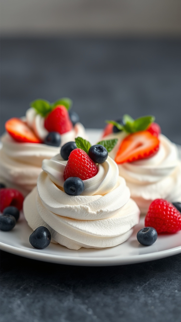 20 Tasty Easter Desserts Recipes to Satisfy Every Craving - Zynahz 14. Berrylicious Pavlova Nests