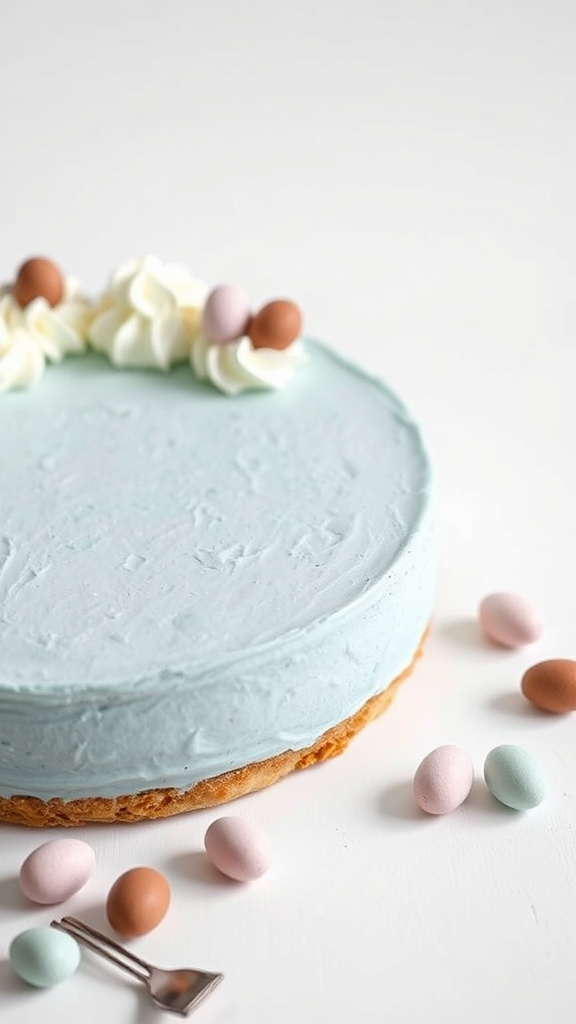 20 Tasty Easter Desserts Recipes to Satisfy Every Craving - Zynahz 7. Robin’s Egg Blue Cheesecake