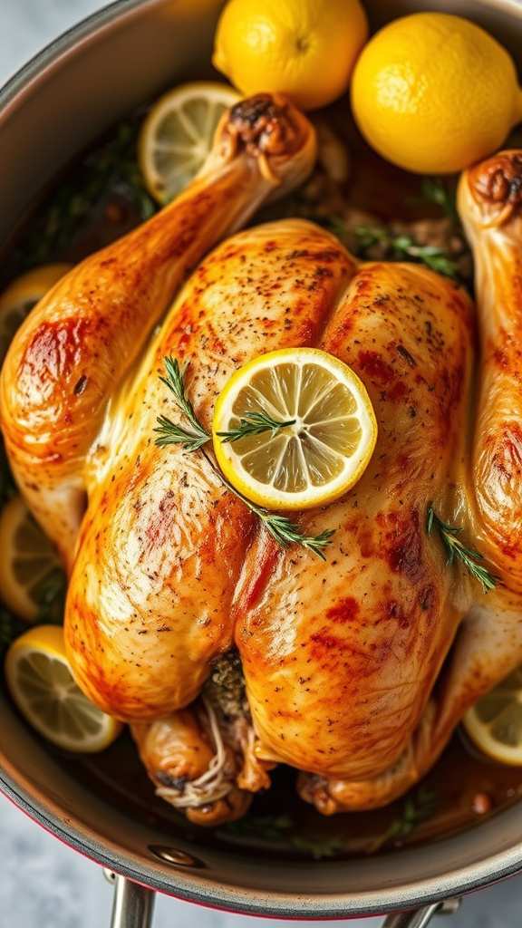 21 Creative Easter Dinner Ideas to Elevate Your Feast - Zynahz 4. Lemon-Thyme Roasted Chicken