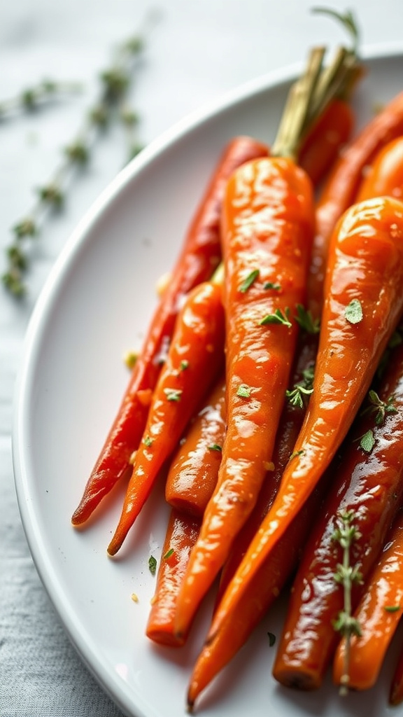 21 Creative Easter Dinner Ideas to Elevate Your Feast - Zynahz 7. Maple-Dijon Glazed Carrots