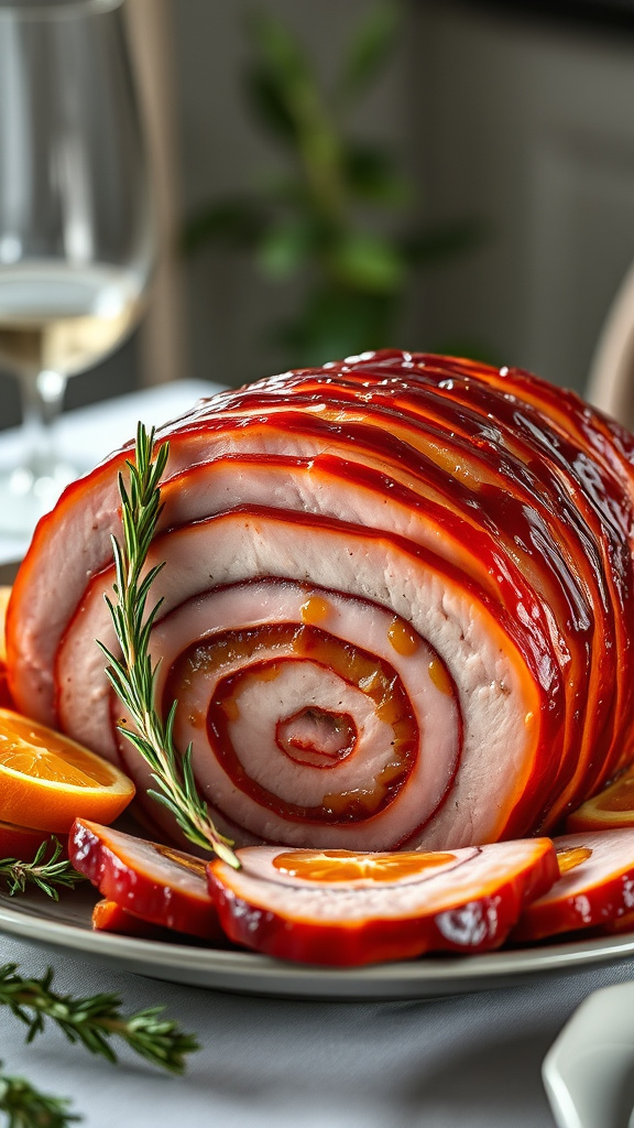 21 Creative Easter Dinner Ideas to Elevate Your Feast - Zynahz 8. Orange-Rosemary Glazed Ham