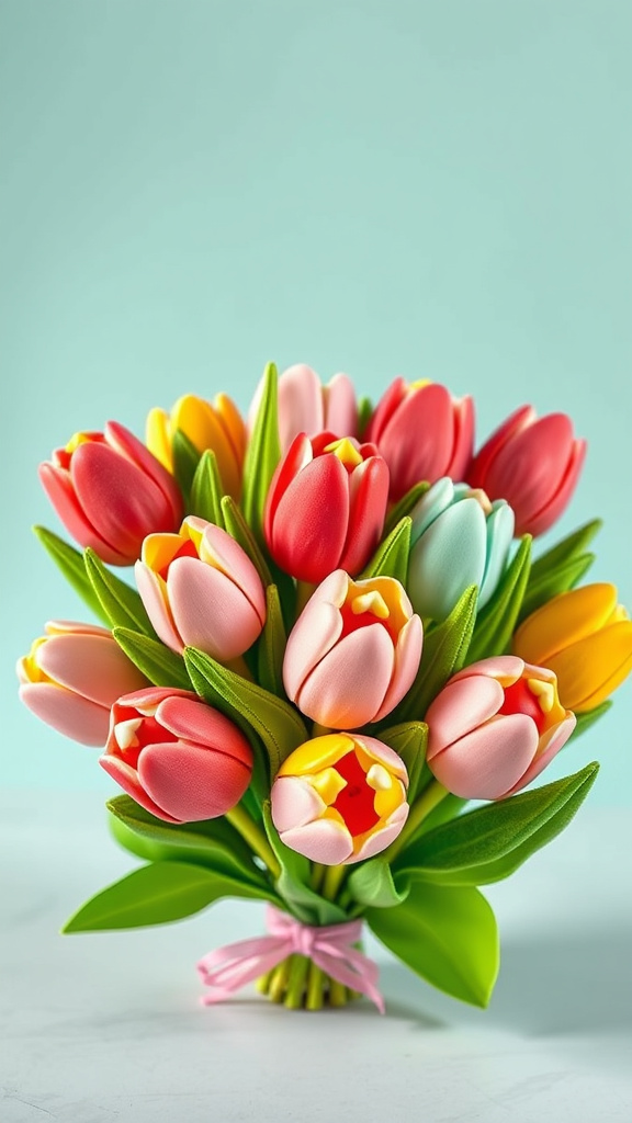 15. Tulip Sugar Cookie Bouquets