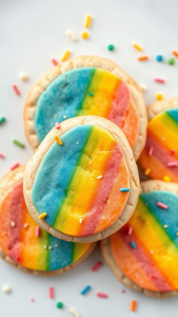 2. Rainbow Eggshell Sugar Cookies