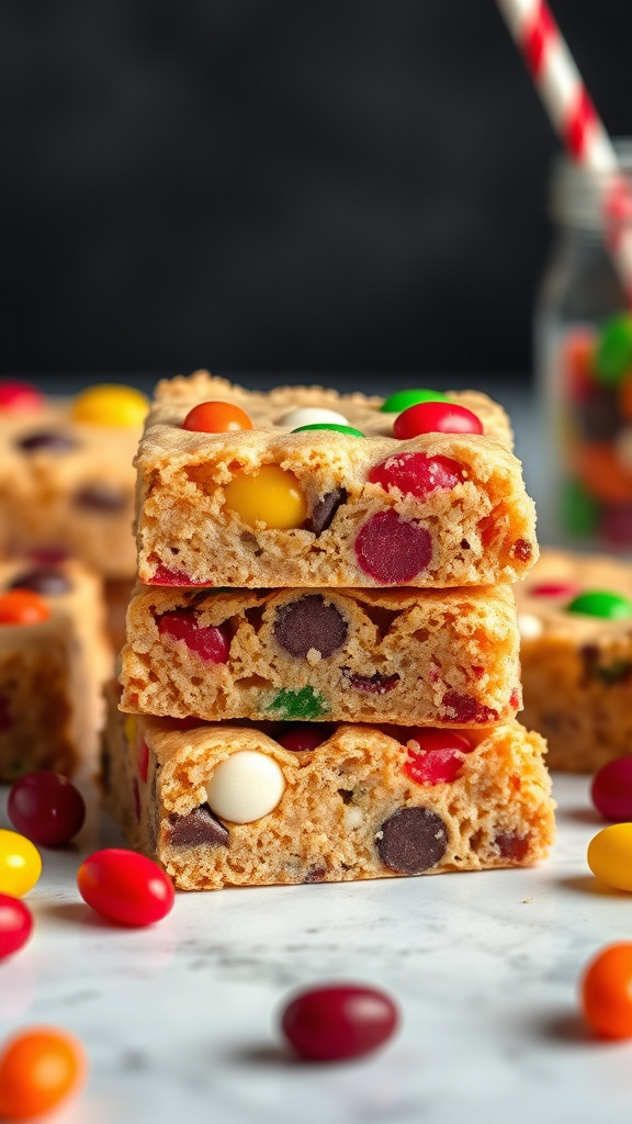 7. Jelly Bean Cookie Bars
